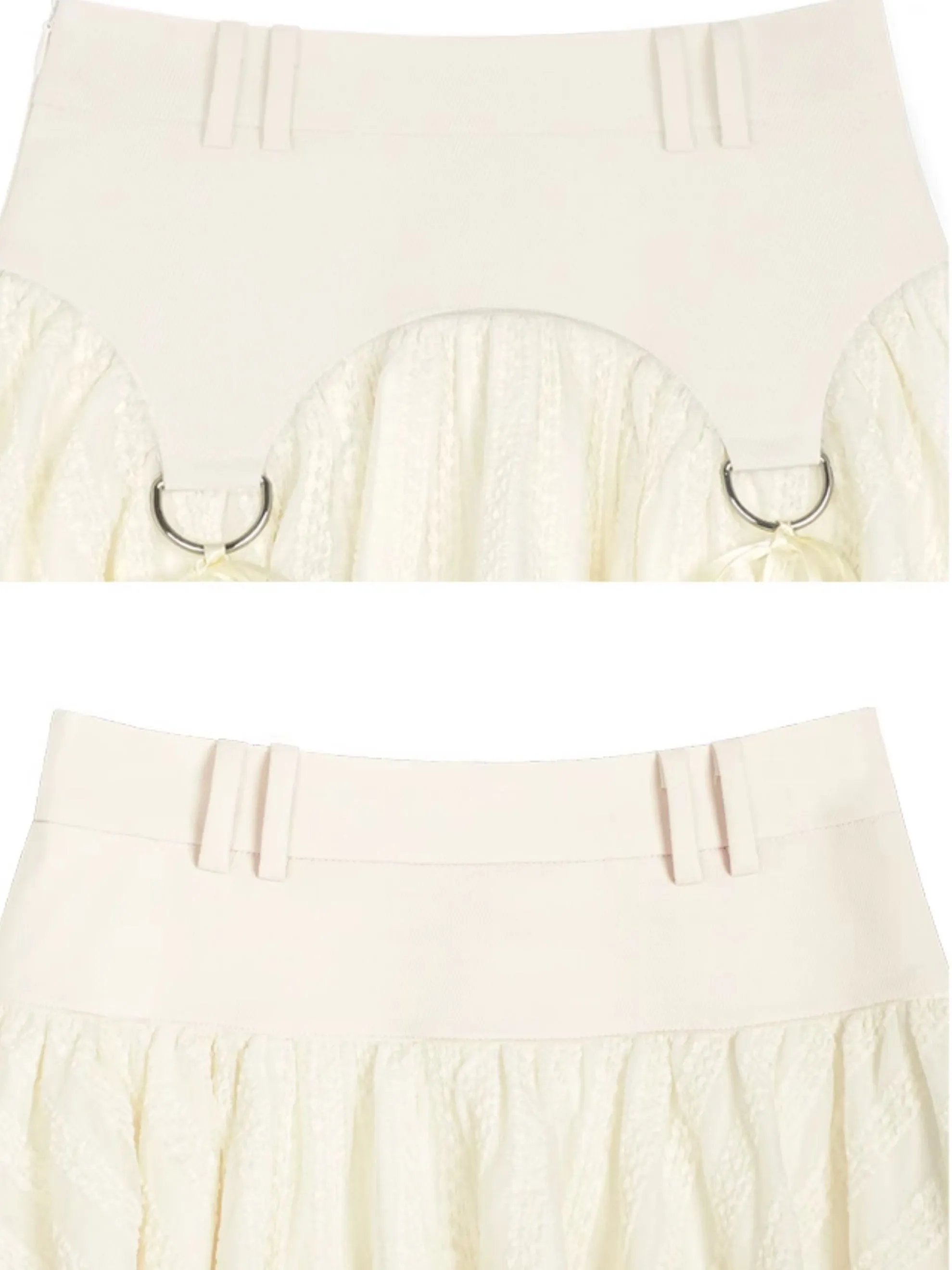 Strappy Short Cake Skirt