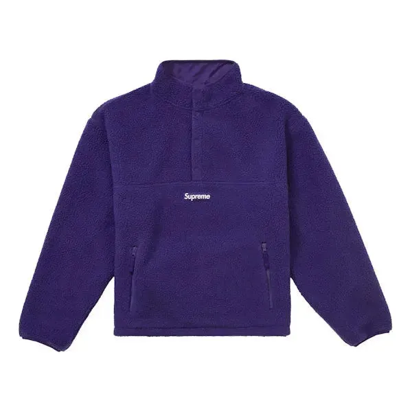 Supreme Polartec Shearling Reversible Pullover (FW24) Purple