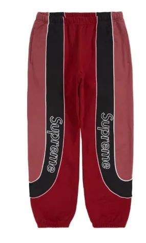 Supreme Track Paneled Sweatpants - Cardinal