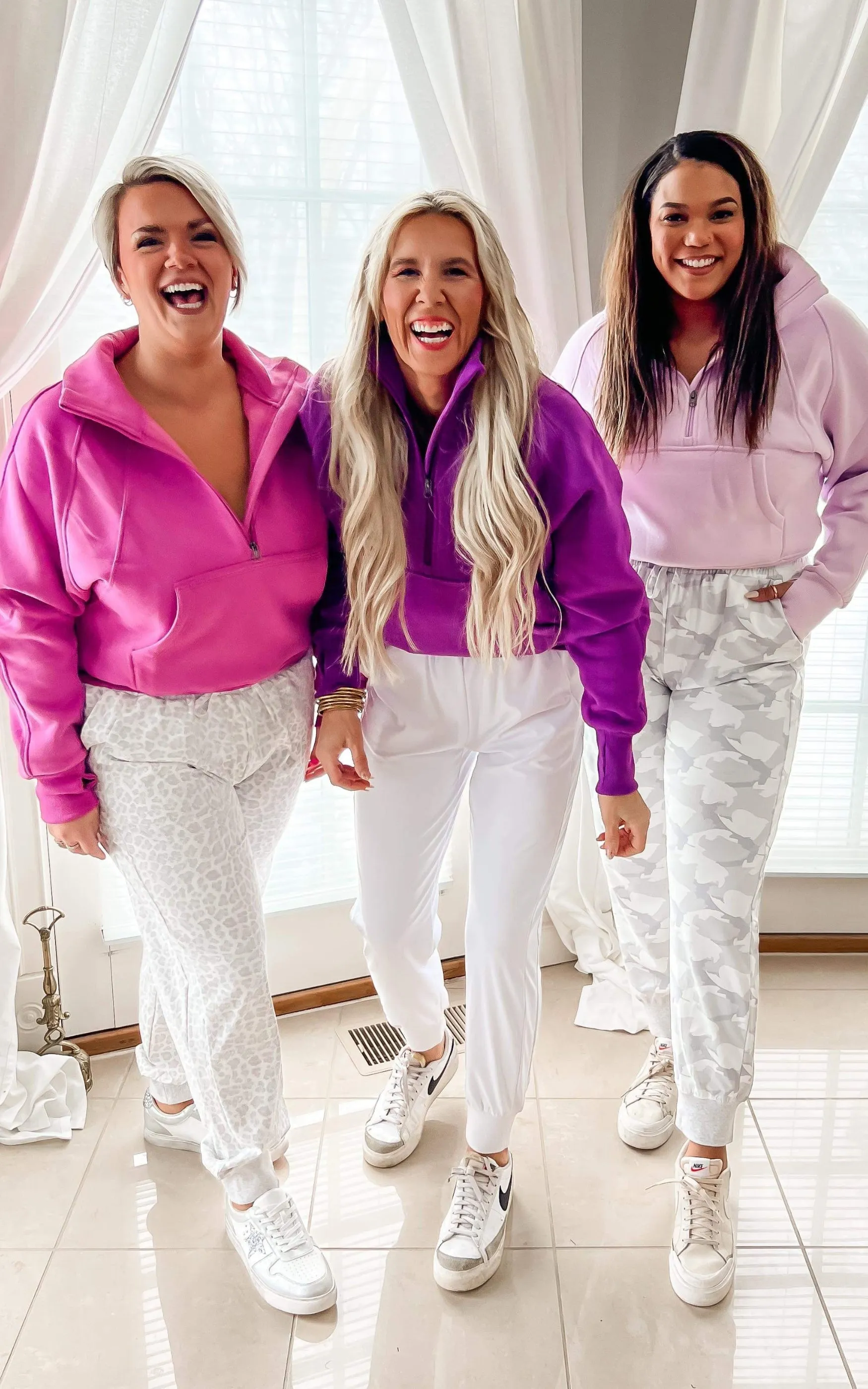 The Ava Light Purple 1/2 Zip Mock Neck Sweatshirt by Salty Wave*