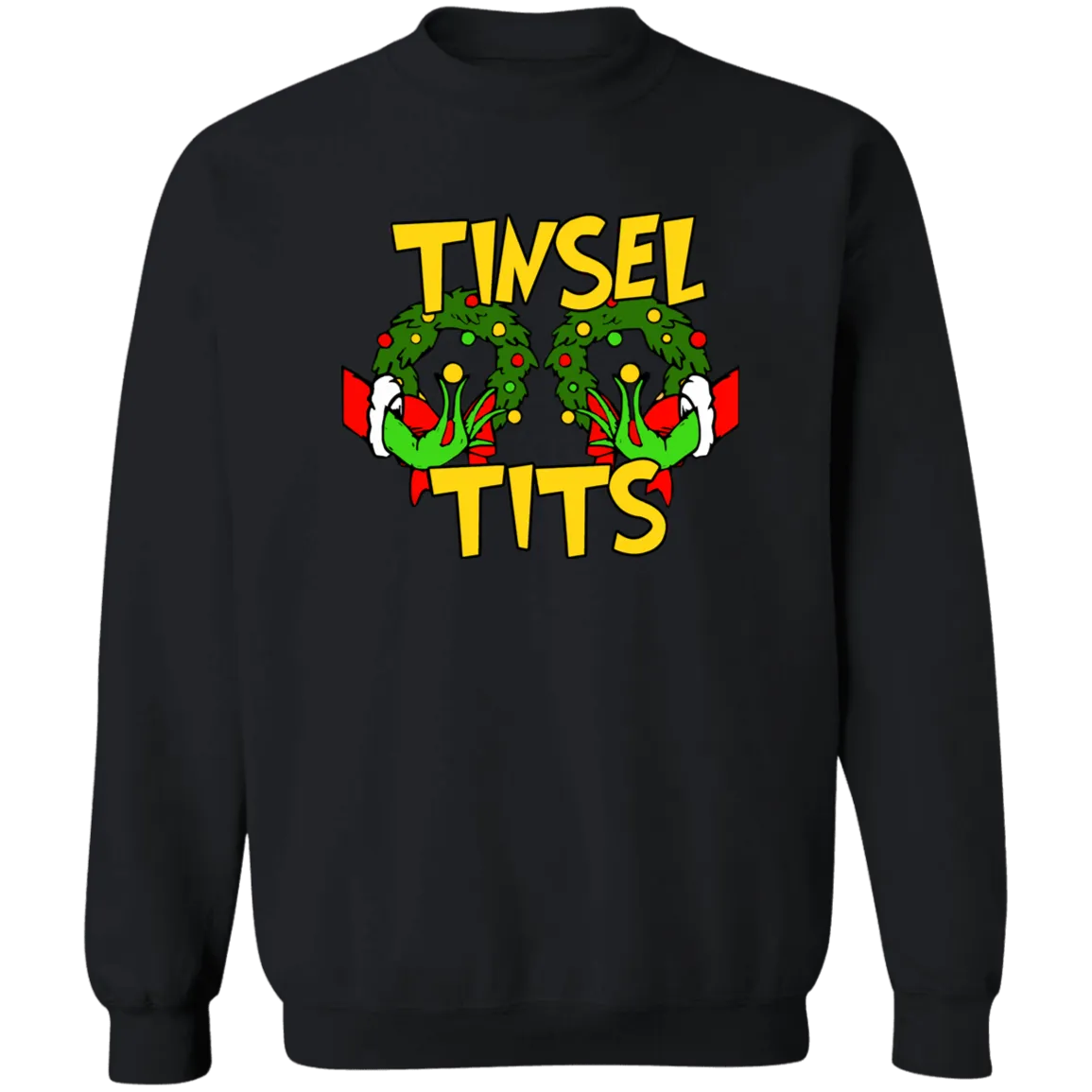 Tinsel Tits Crewneck Pullover Sweatshirt