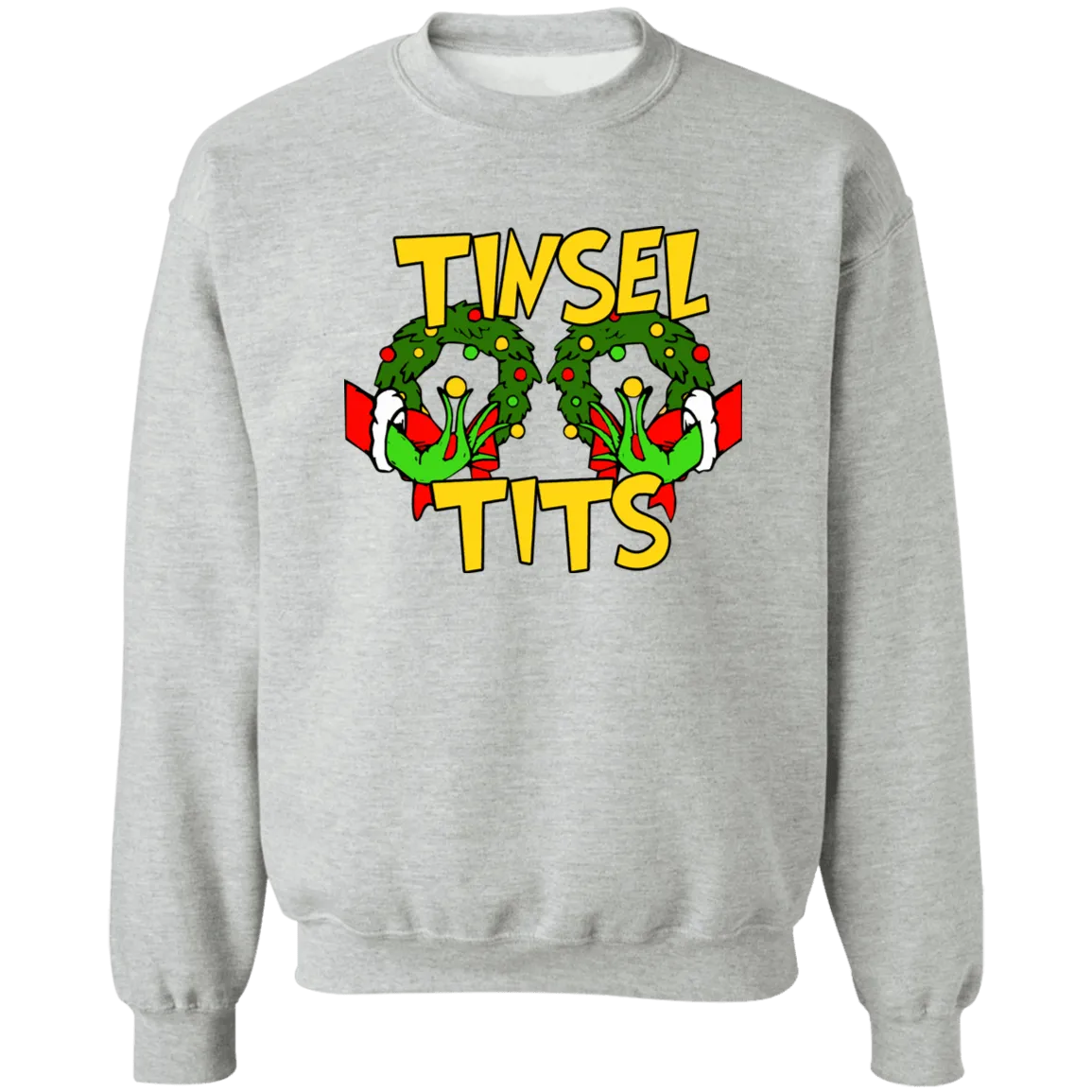 Tinsel Tits Crewneck Pullover Sweatshirt