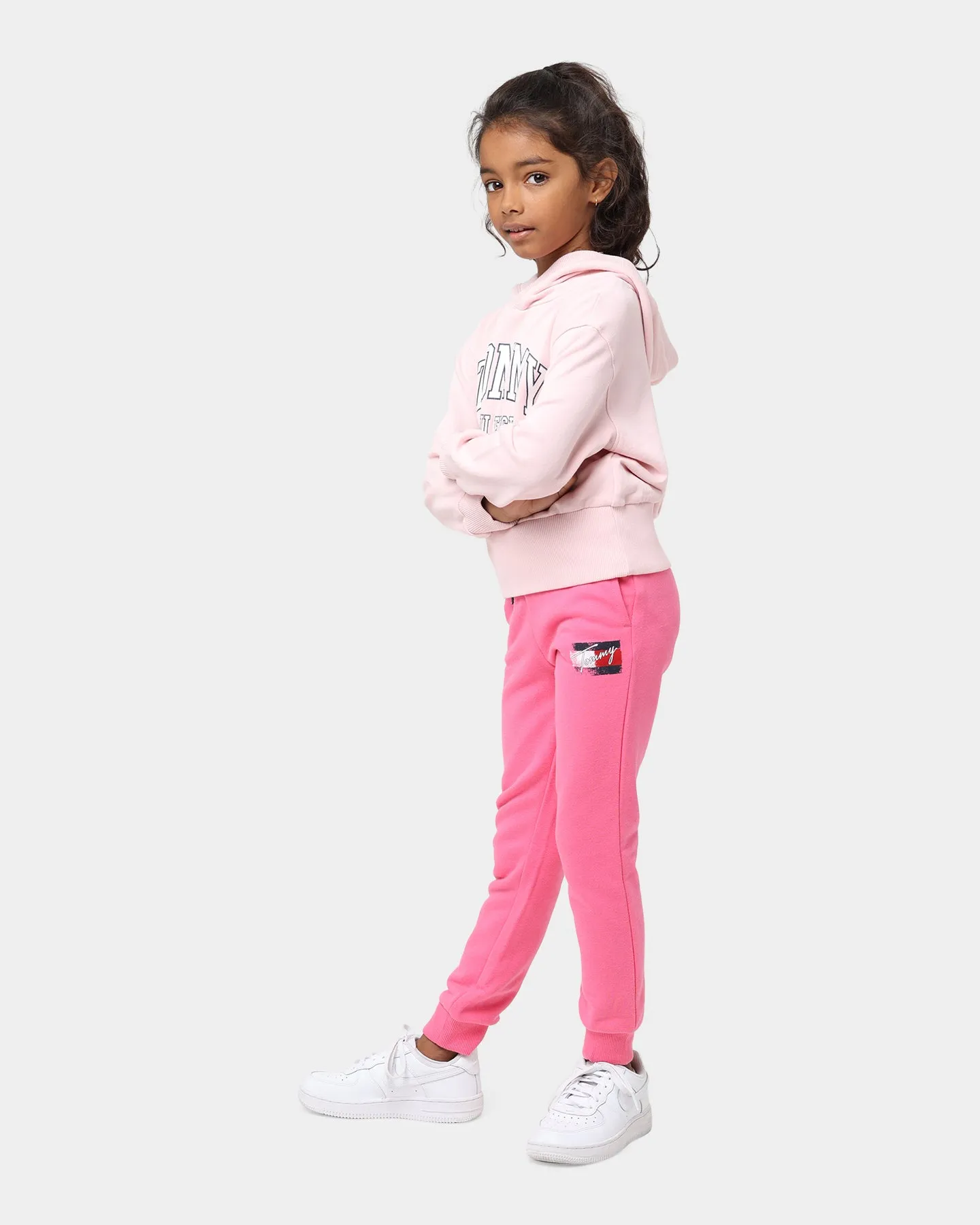 Tommy Hilfiger Flag Print Sweatpants Pink