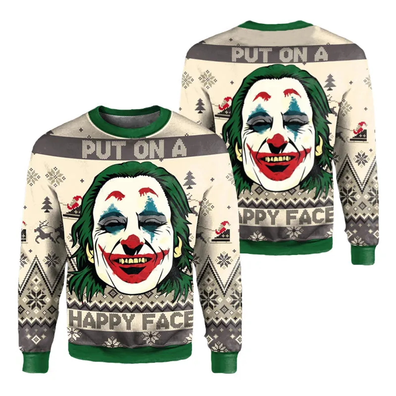 Ugly Christmas Sweater JulesRoche All-Over-Print Funny Holiday Pullover