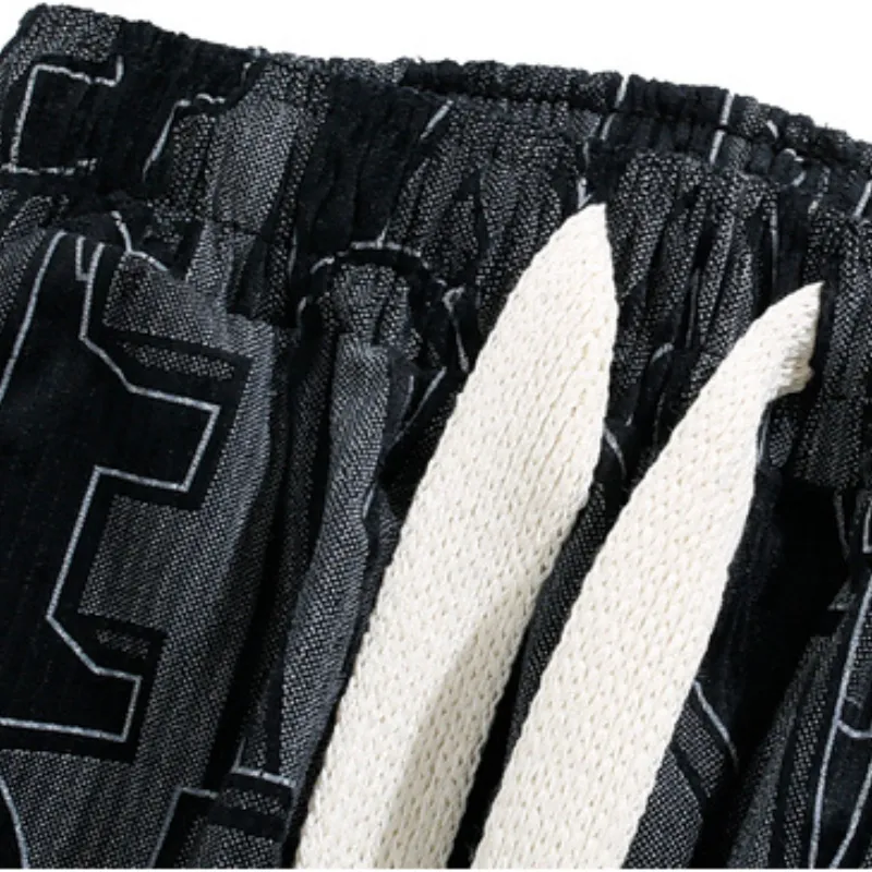 Urban Letter Embroidery Sweatpants