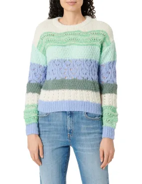 VERO MODA Women's Polyester Round Neck Multicolor Pullover_X-Large