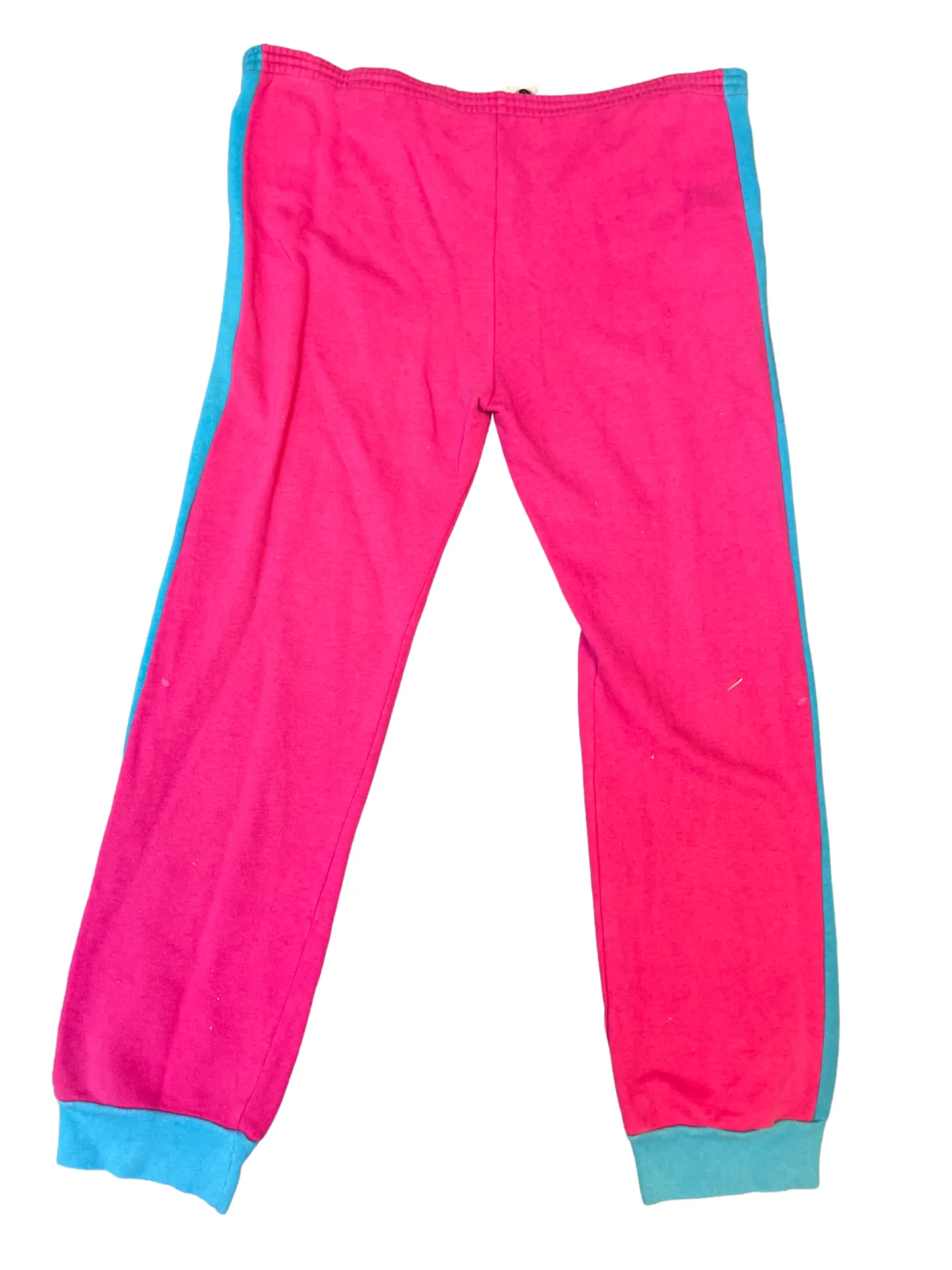 Vintage puma drawstring pink sweatpant with blue stripe