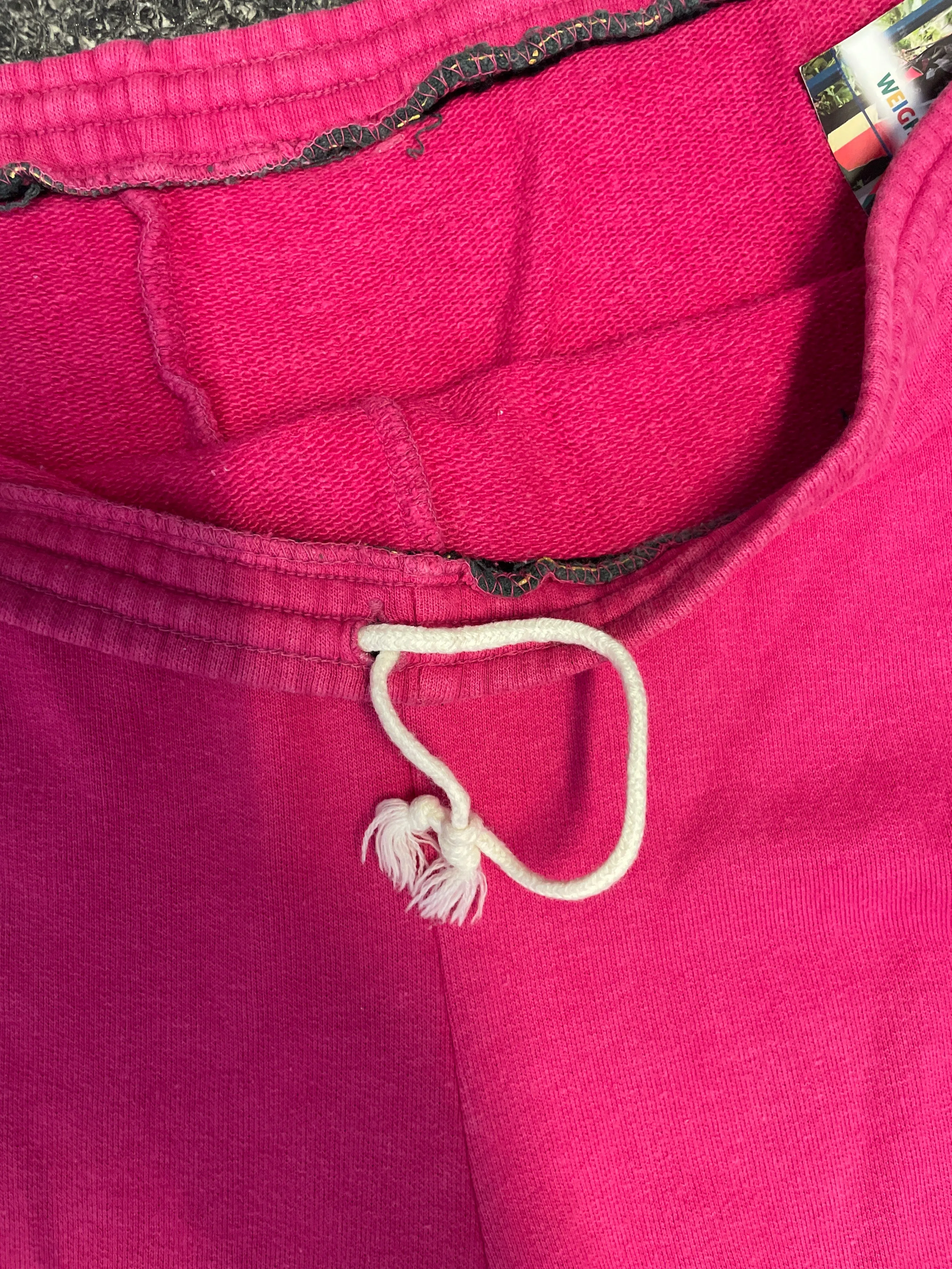 Vintage puma drawstring pink sweatpant with blue stripe