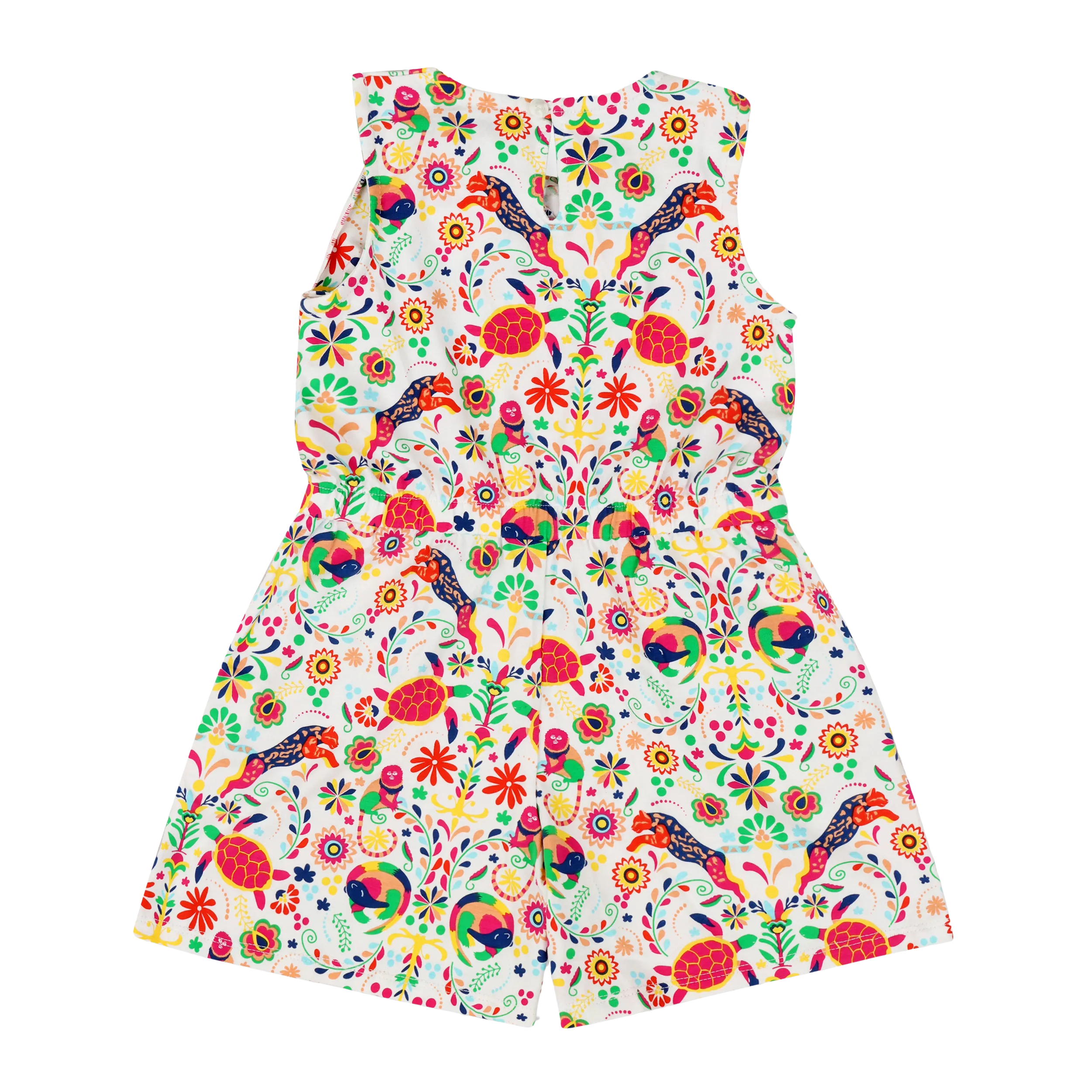 Volant Ruffle Shorts Romper