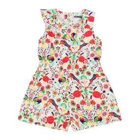 Volant Ruffle Shorts Romper