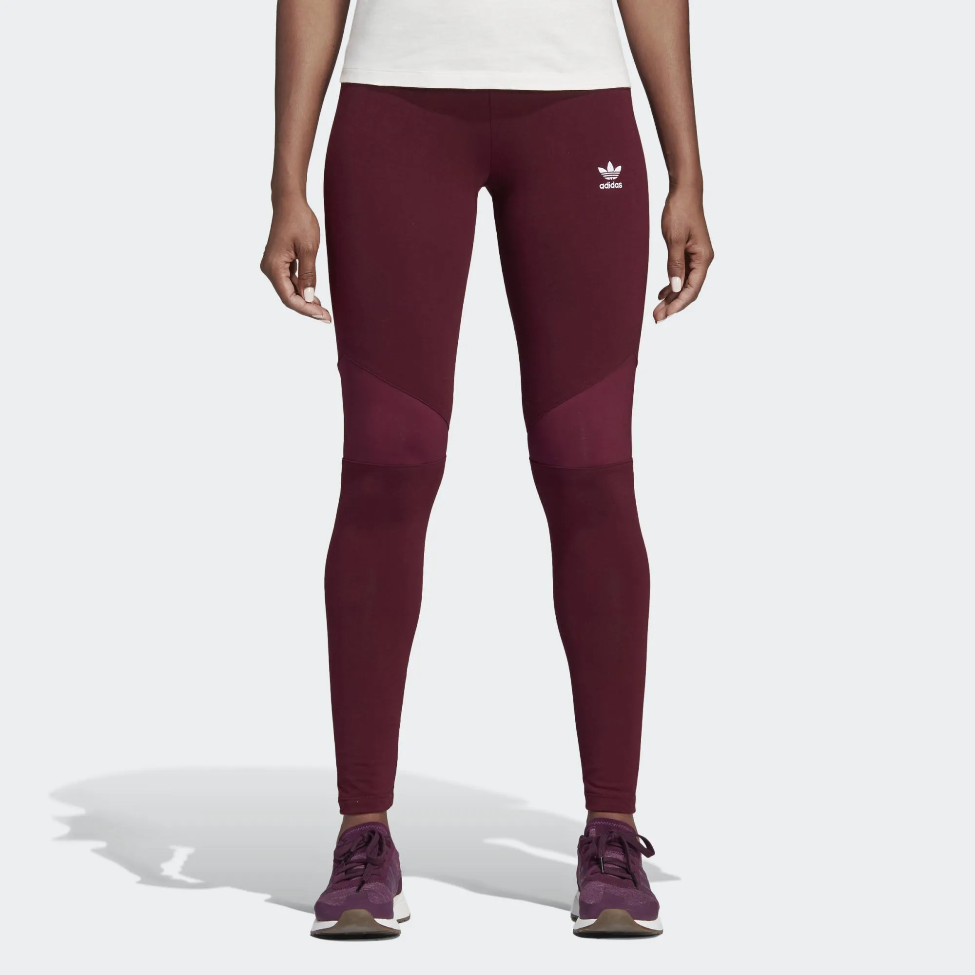 Womens Adidas Clrdo Tights Leggings In Maroon