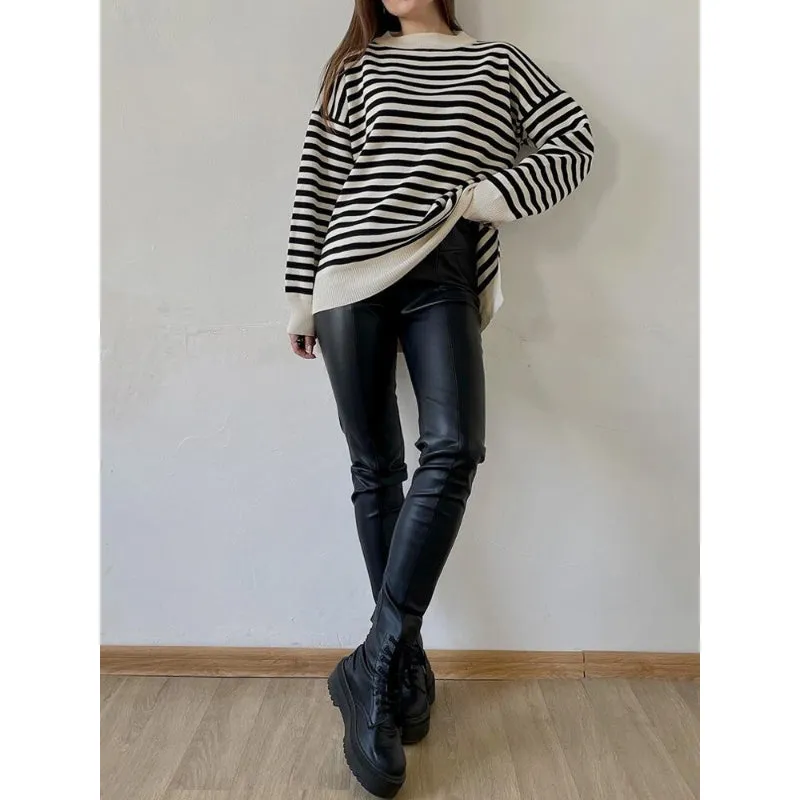 Women's Classic Tight Faux Leather Pants