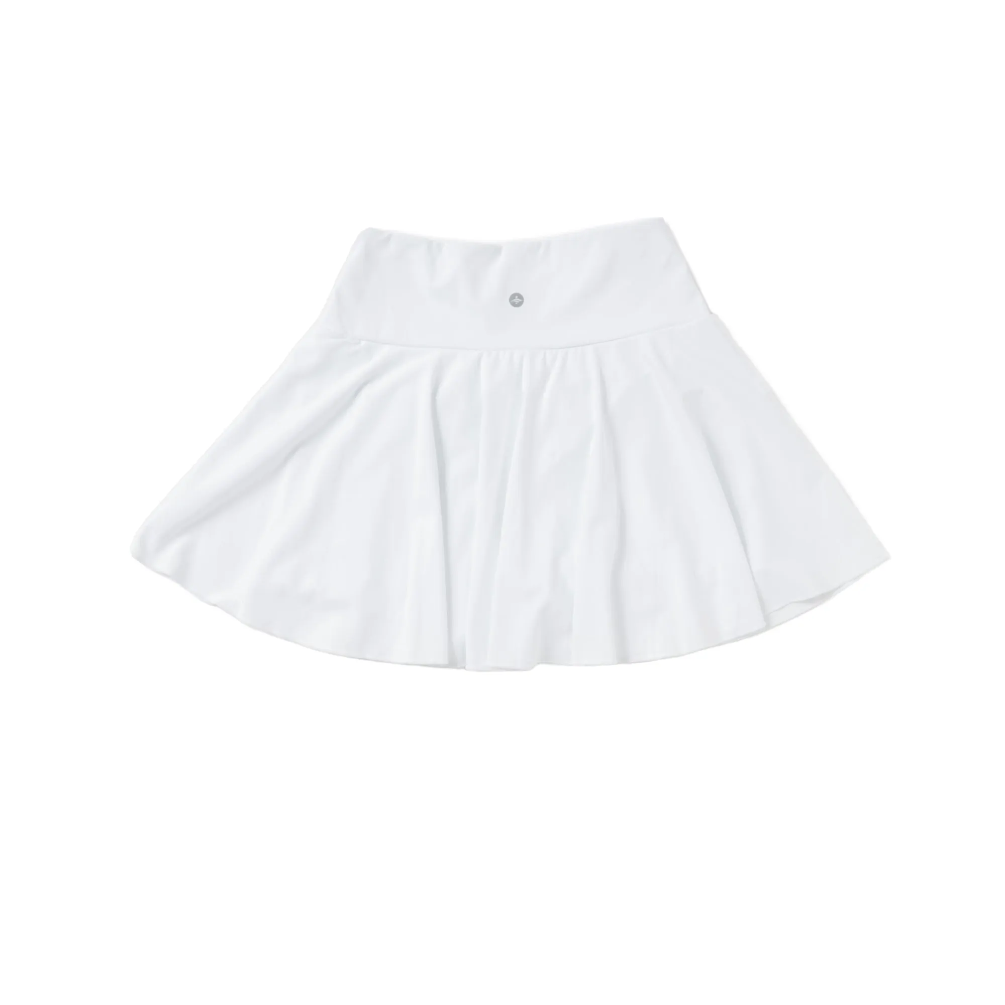 Women's High Waisted Crossover 2-in-1 Tennis Skirt with Side Pockets
